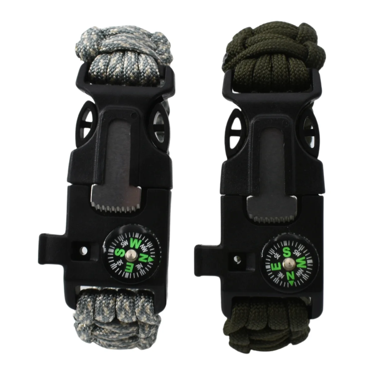 Браслет для выживания Anthrive Paracord, громкий свисток, аварийный компас, скребок для выживания, аксессуары для пешего туризма, кемпинга