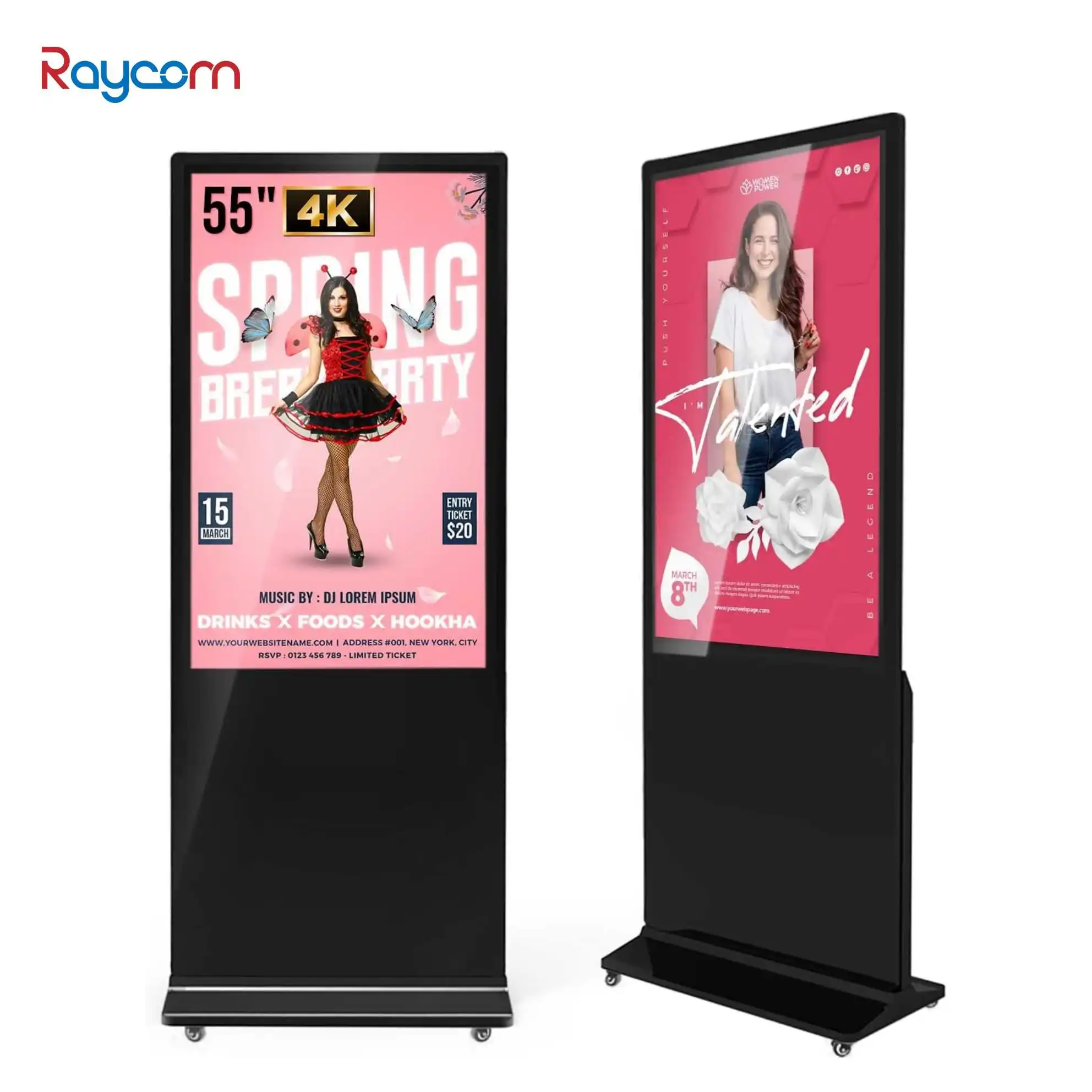 Indoor Display Touch Screen LCD Floor Standing Totem Display Signage Advertising Kiosk for Shopping Mall