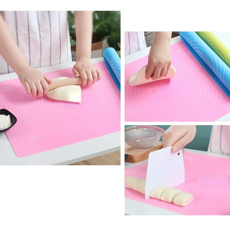 kitchen counter silicone Rolling Mat with high quality wholesale fondant mat silicone for baking