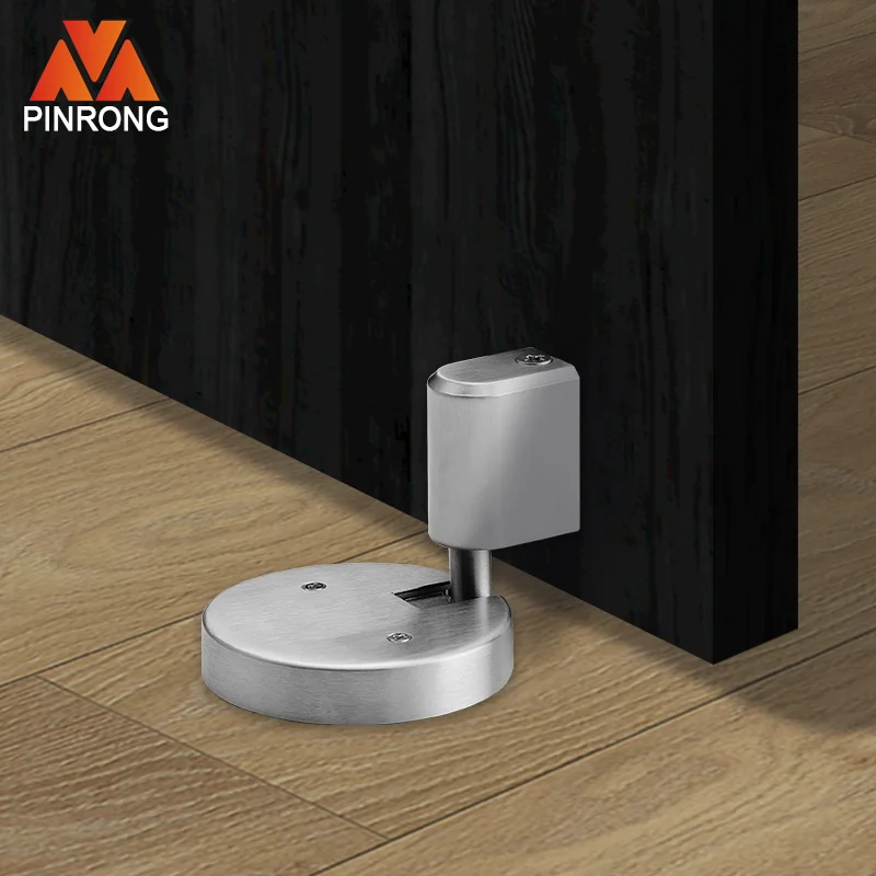 Without Drilling Stainless Steel 304 Top Quality Toilet SUS 304 Bathroom Mechanical Door Stopper Manufacturer in Zhongshan