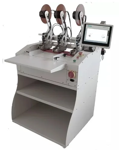 easy open tear tape application taping  cutting machine