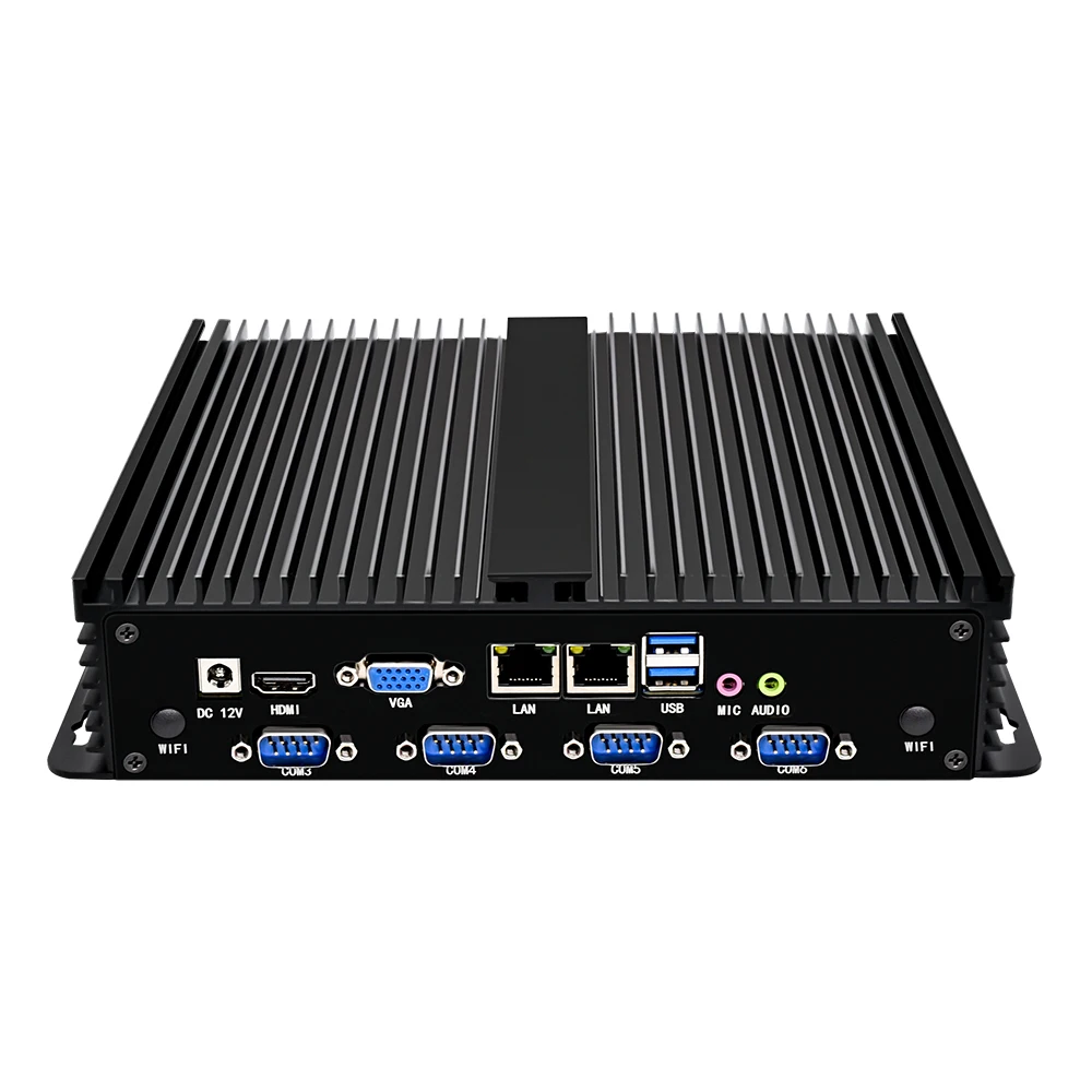 Hot Sale Win10 Linux Industrial computer Core i7 7500U 7200U RS232 RS485 Fanless Industrial Mini PC