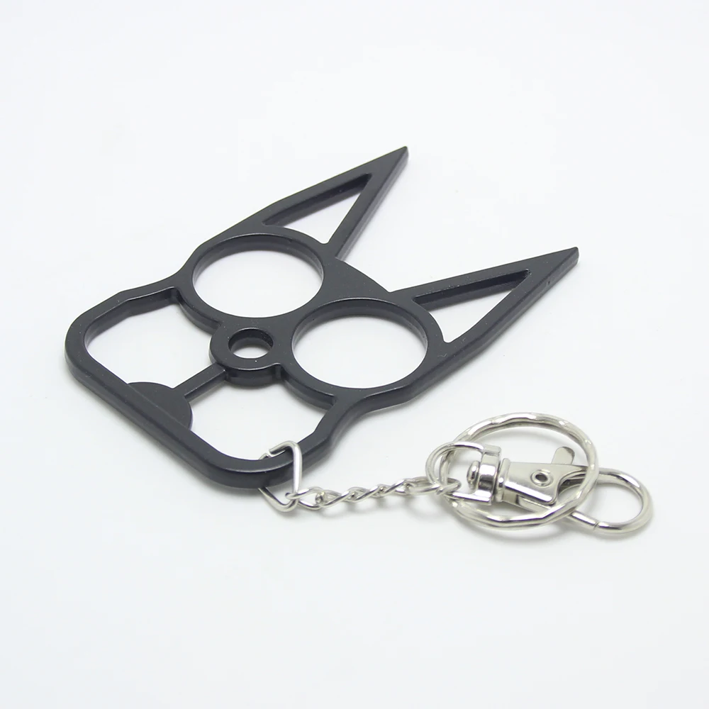 Defense Key Holder For Girls Women EDC Fingers Charms Toy Kung Fu Accessory Handbag Key Chain Ring Cat Keyring Dog Mom Keychain