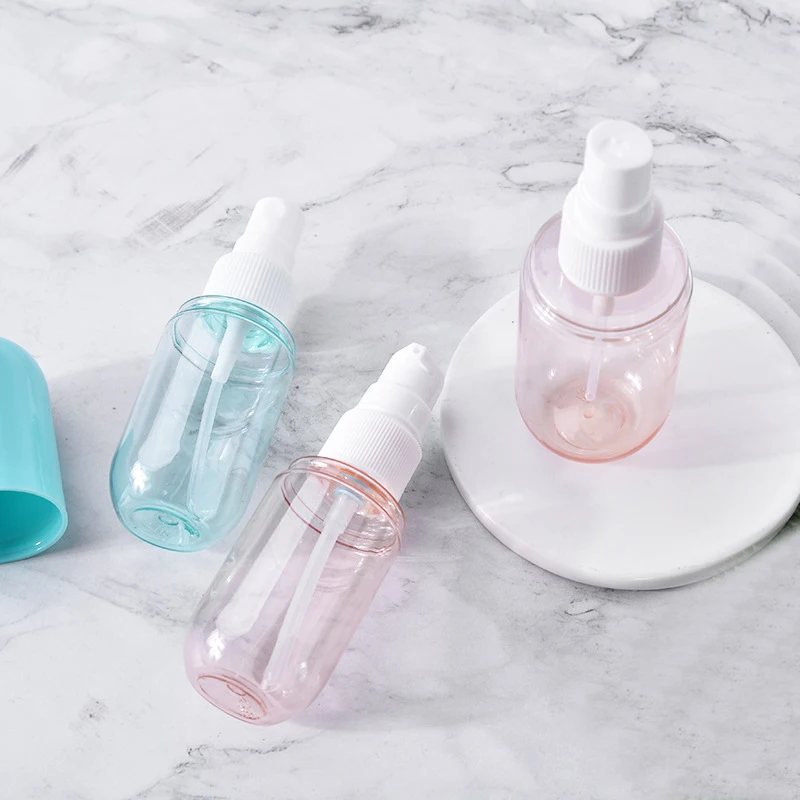 March New Design Hair Mist Spray Bottle Capsule Shaped Empty Plastic Pill Cream Lotion PET Sprayer Cosmetic Packaging For Serum