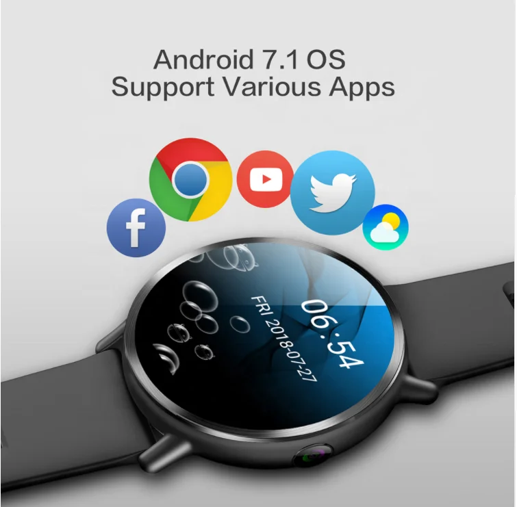 Drop Shipping WiFi Nano Sim Card Smart Watch Phone 4G Android Waterproof GPS Smartwatch Support Cameras