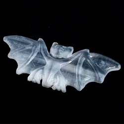Wholesale natural high quality  folk crafts crystals healing stones selenite bat for home decoration