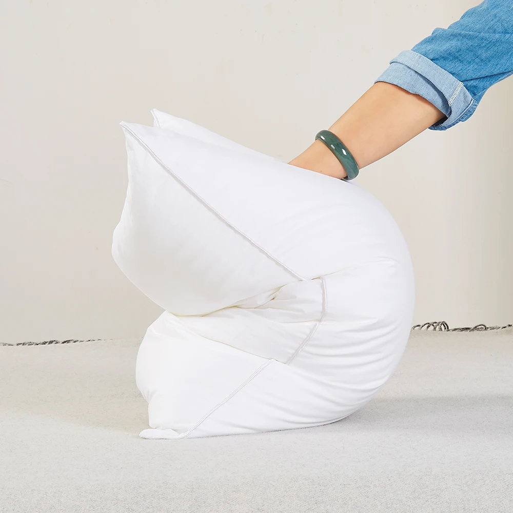 20x30 Queen Bed Pillows Down Feather Down Alternative Hotel Fluffy Sleeping Pillow Insert White
