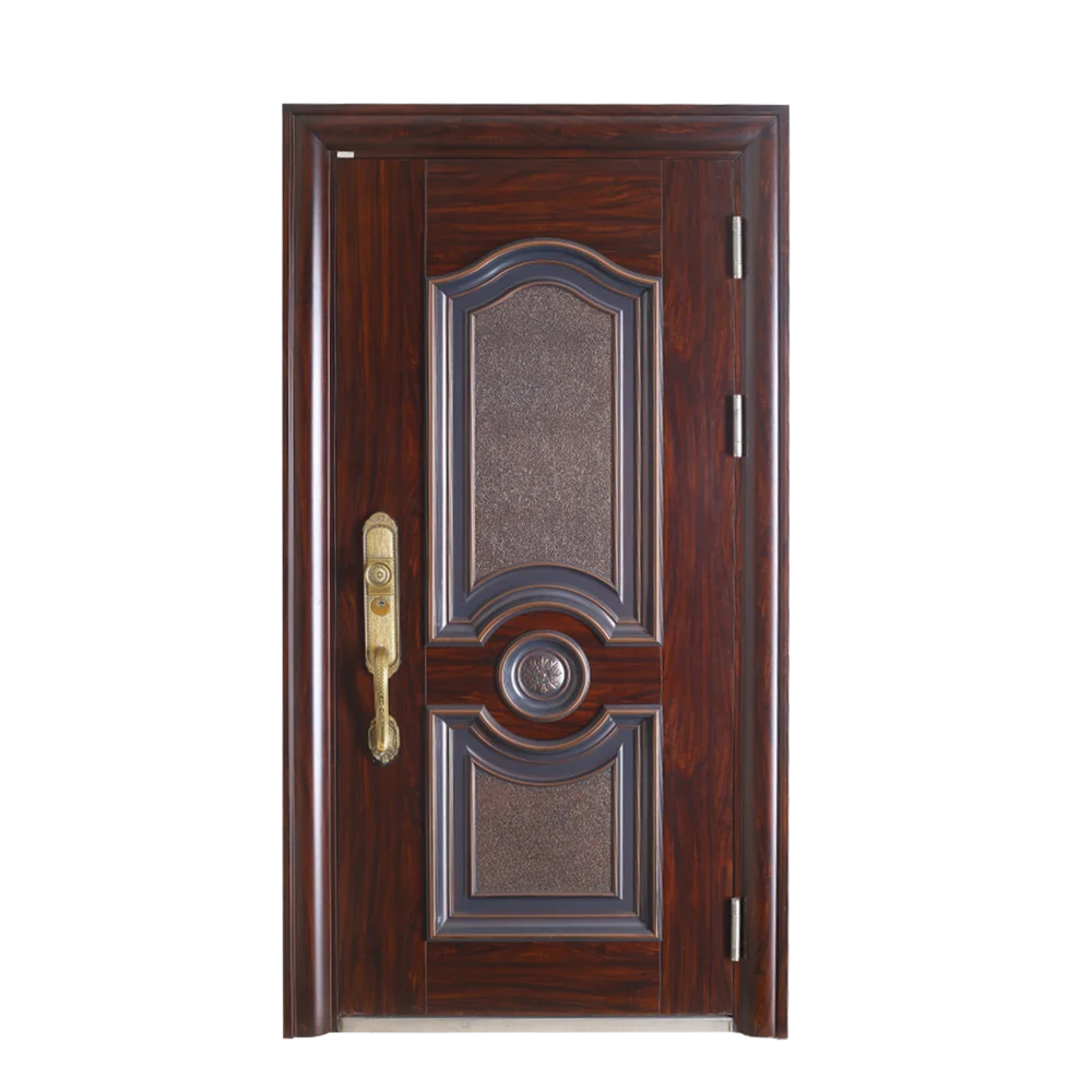 Stainless Steel Iron Entry Door Thermal Break Wrought Iron Door Exterior Entrance Door For House