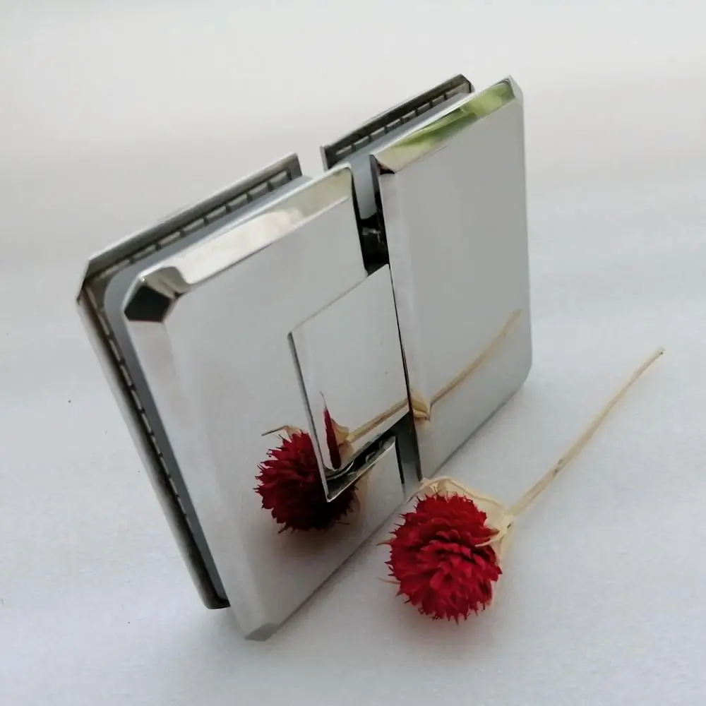 Нержавеющая сталь зеркальная полированная душевая стеклянная дверная петля