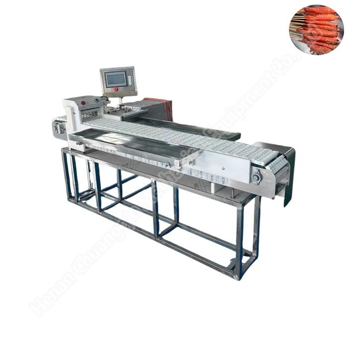 Snack Food Automatic Stainless Steel Stainless Steel Bbq Skewers Manual Satay Meat Kebab Skewer Grill Machine