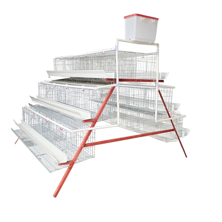 Hot Sale Galvanized Automatic A Type Chicken Cages Layer Poultry For Farming Equipment