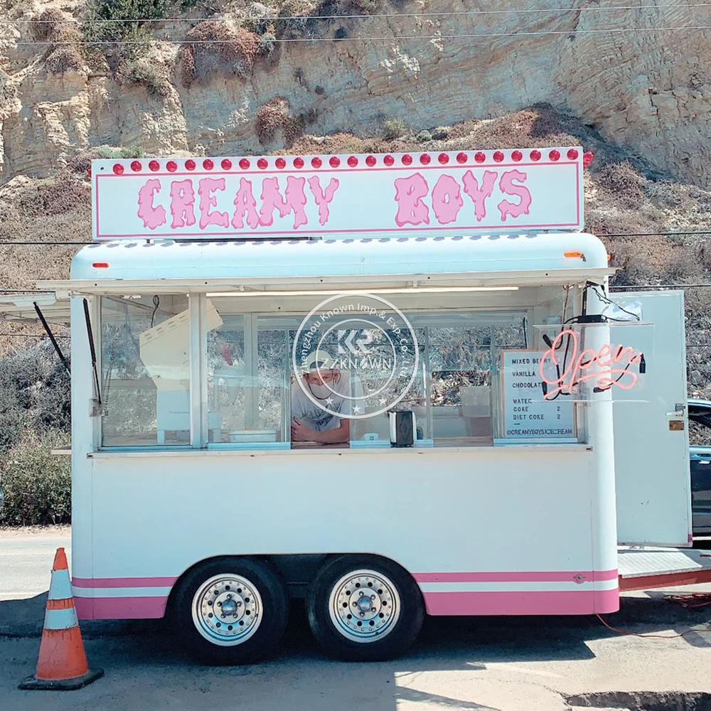 2024 Outdoor Street Kitchen Food Trailer Boutique Cinema Flower Stage Bar Office Truck Mobile Shower Truck Trailer