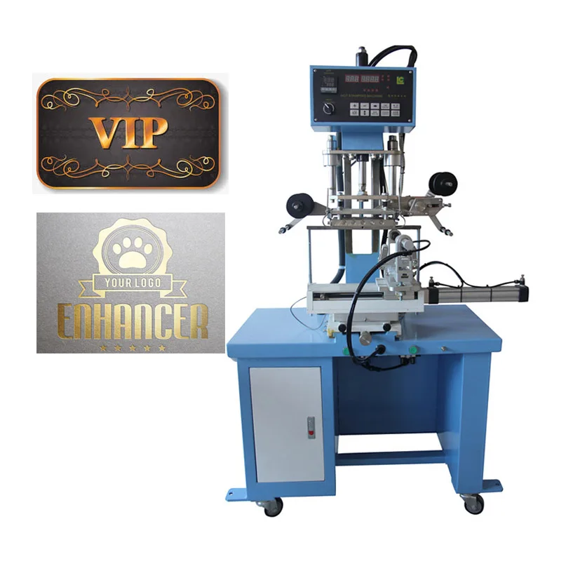 LC Brand Plane  Leather Logo Embossed Hot Foil Stamping Leather Machine For Book Cover