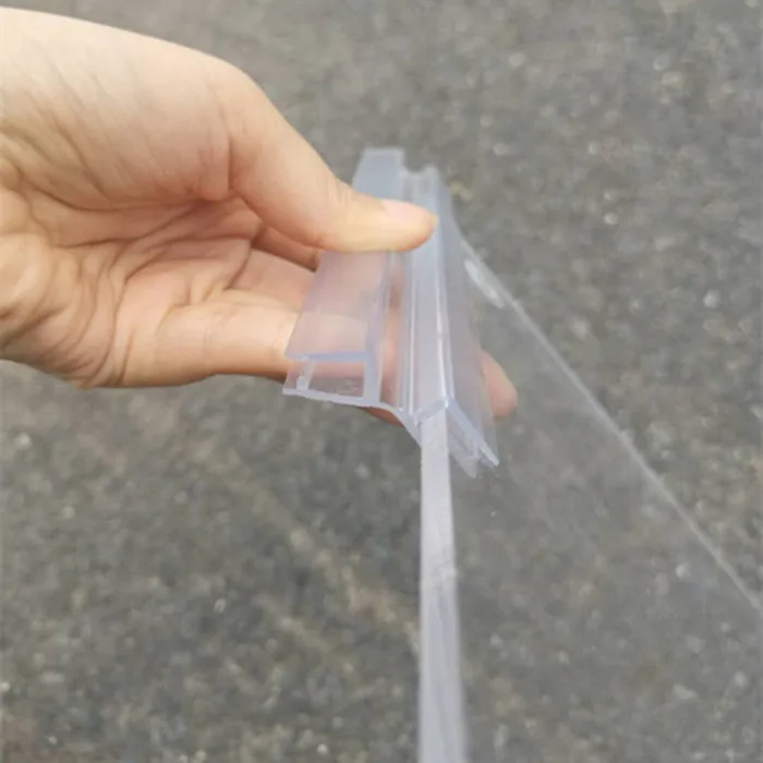 Прозрачная Петля из ПВХ с нижним пазом для пластикового материала 3/16 дюйма