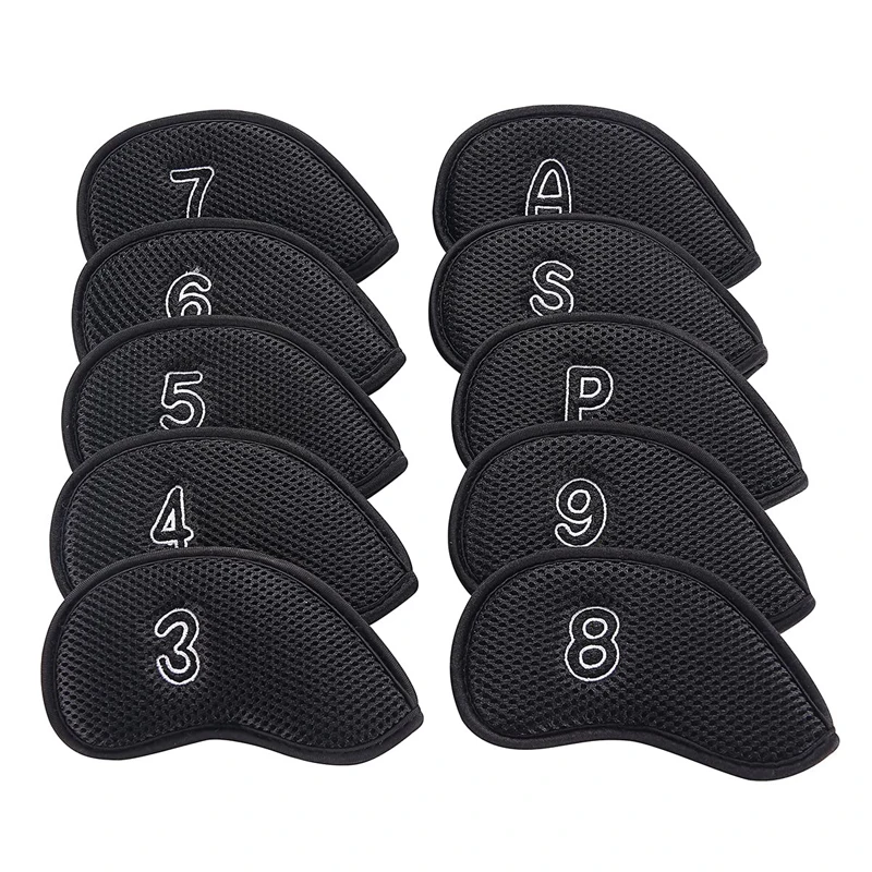 Meshy Golf Iron Covers Set Golf Club Head Cover Fit Most Irons