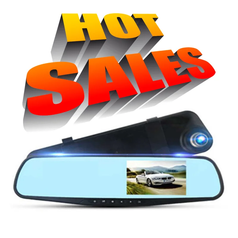 Car Mirror Camera Driving Recorder Rearview Mirror DVR Car Black Box 2.8 LCD Screen TF Card 720P Auto Rear Mirror Dash Cam