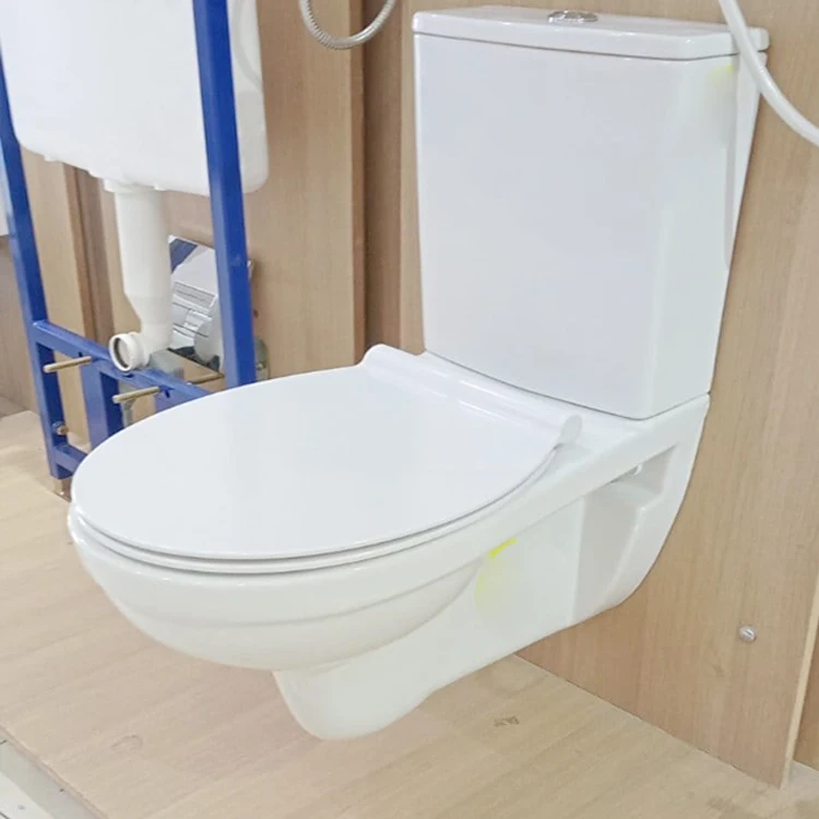 Single Flush  w/c  ceramic p trap toilet water closet wc toilet style wand small bathroom two piece hung sanitary  flow valve