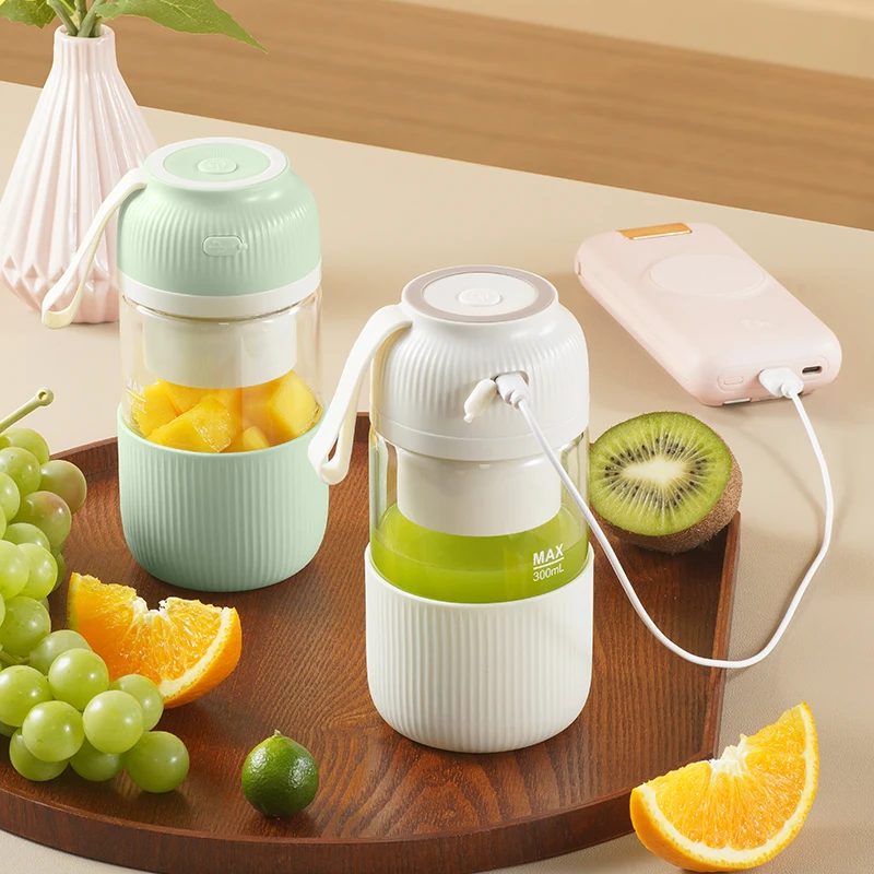 3.7V/DC Mini juicer 300ml Portable rechargeable fruit juicer blender machine usb rechargeable mini juicer mixer coffee Juice