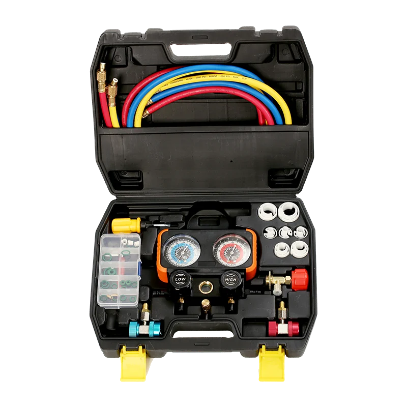 Self 8 PCS Sealing R134A Can Tap Valve Refrigerant Dispenser with Tank Adapter for 1/4 and 1/2-inch AC Freon Charging Hose