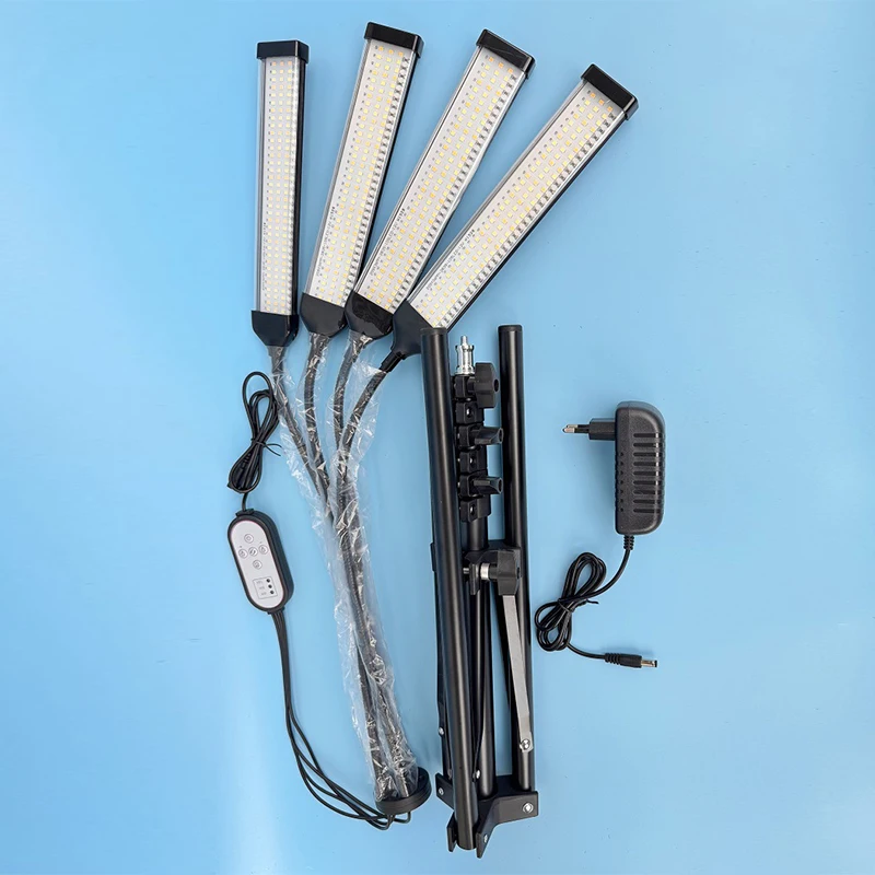 Joystar 100W LED Full Spectrum Timing Plant Growth Light High Indoor Lighting Reverse Folding Support Landscape Seedling White