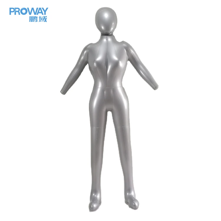 PVC Cheap Dummy Factory Wholesale Full Body Size Inflatable Mannequin Female Hanging Mannequin Female