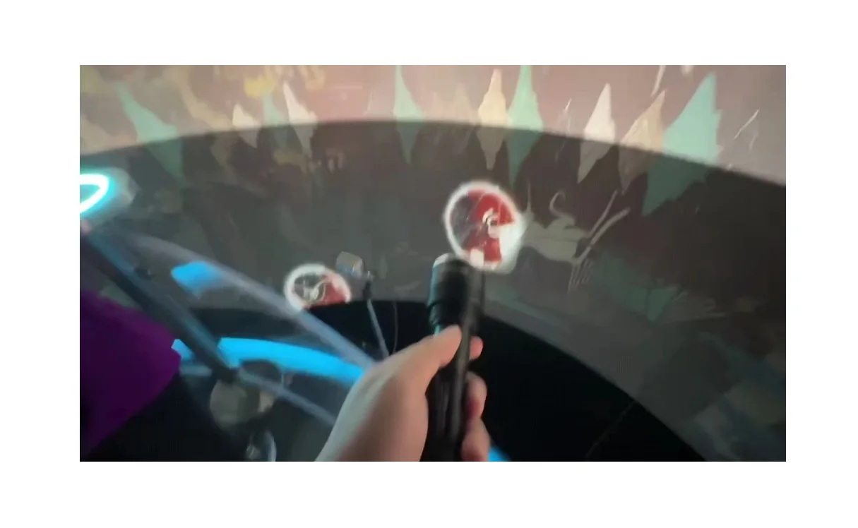 Laser long distance shot wall interactive With multi screen projection mapping video wall interactive Holographic Projection