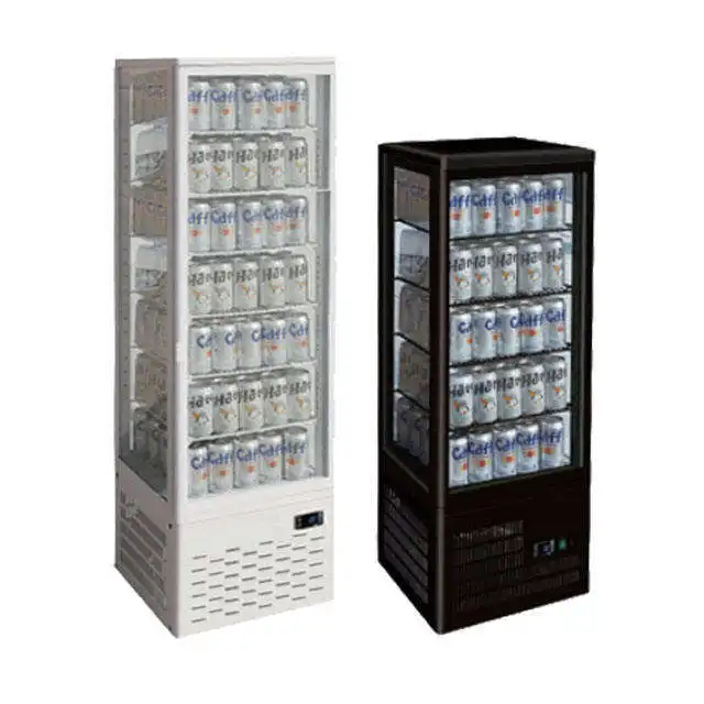 China Manufacturer Commercial Transparent Display Deep Glass Door Refrigerator