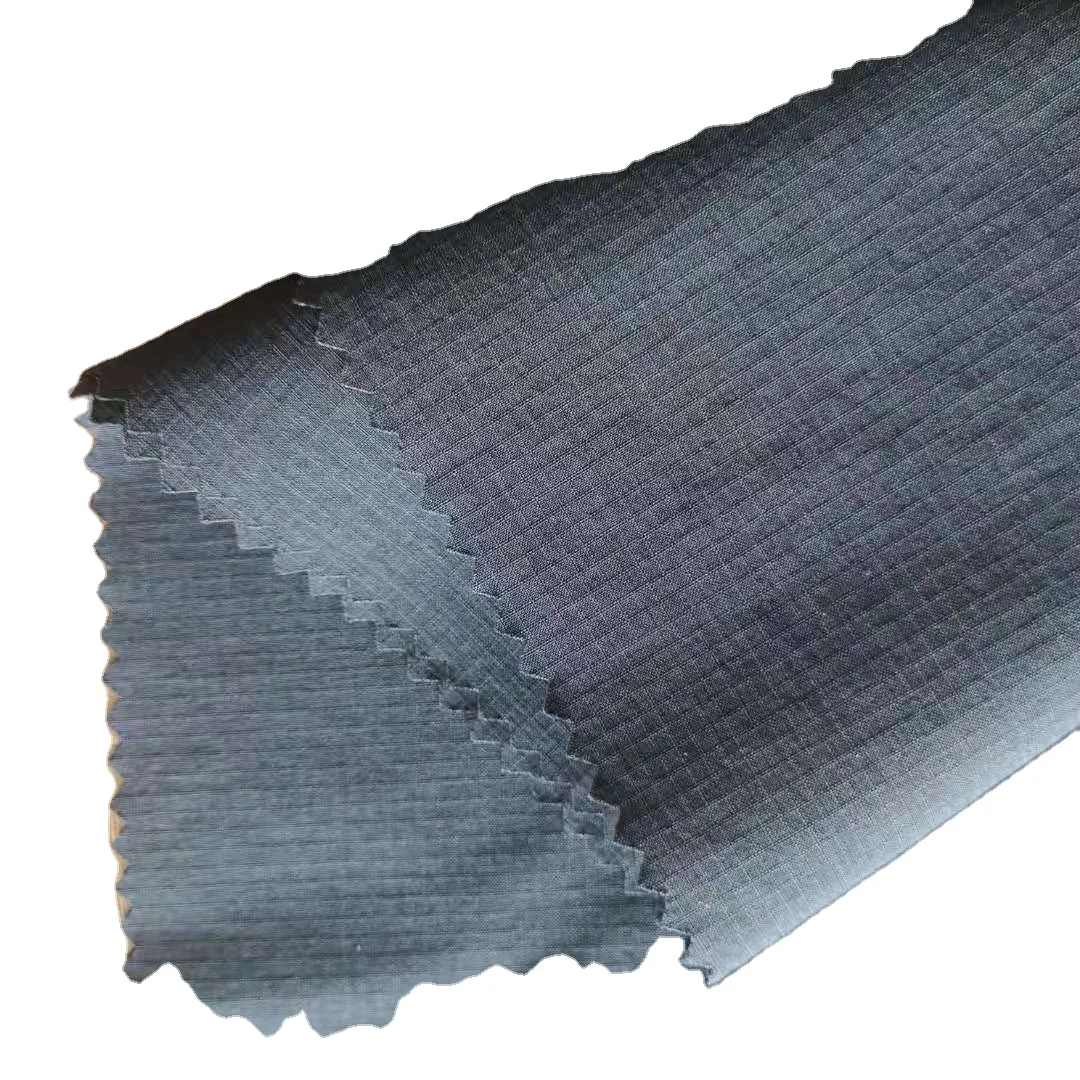 
nylon spandex fabric four way stretch ribstop anti static wr outdoor sports wear fabric 