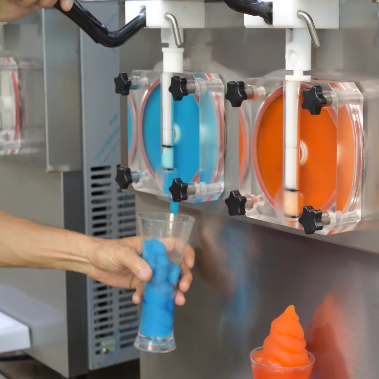 Double bowls ETL CE totally-enclosed Stoeling Zamboozy Adult Slushie Freezer/premium frozen cocktail machine/beer milk shake