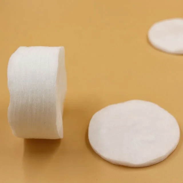 Oval Organic Cosmetic Cotton Pads Disposable facial Makeup Remover Pad White 100% cotton