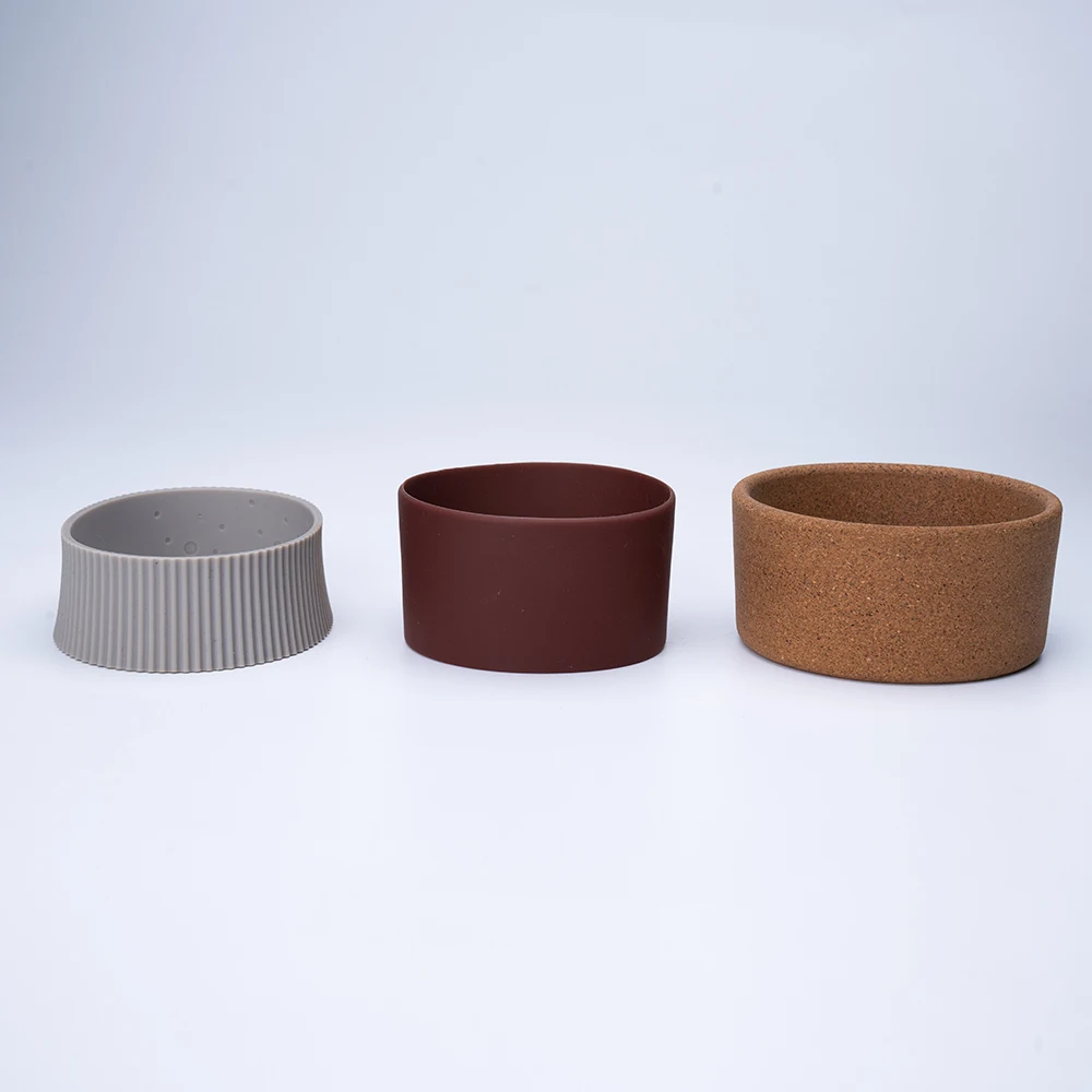 12 oz Custom Personalized Glass Water Cup Heat Resistant Silicone Glass Coffee Cup with Lid and Sleeve