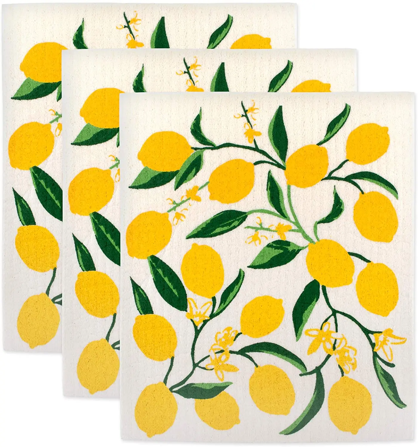 Reusable Paper Towel Alternative Cellulose Sponge Cloths Super Absorbent Odor-Free and Eco-Friendly Dish Cloths