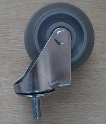 Medium Duty 3 inch Grey TPR  Wheels Castors Industrial Caster Wheel For Trolley Cart