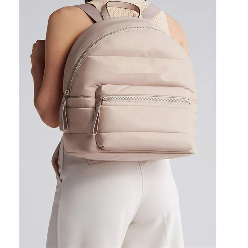 Simple Casual Blank Oxford Fabric Customized Portable Female Students Small School Bag Women College Backpack