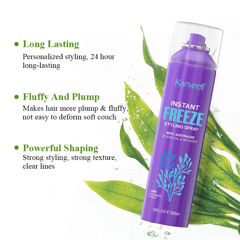 OEM hair styling spray for men and women hair strong hold spray quick dry hair setting spray