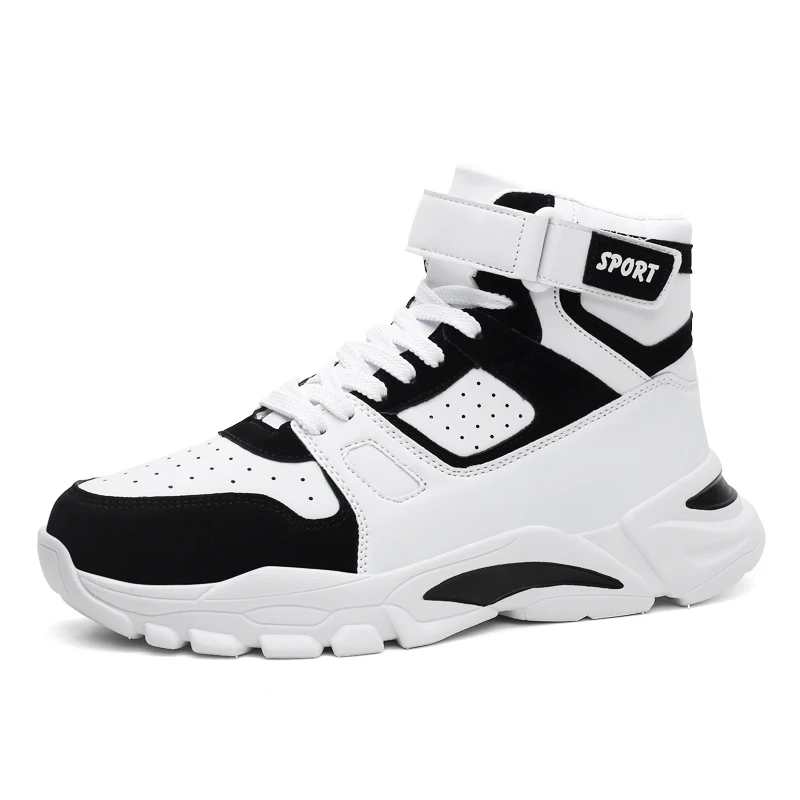 HN2568   Wholesale new  fashion high - top casual shoes shoes single shoes
