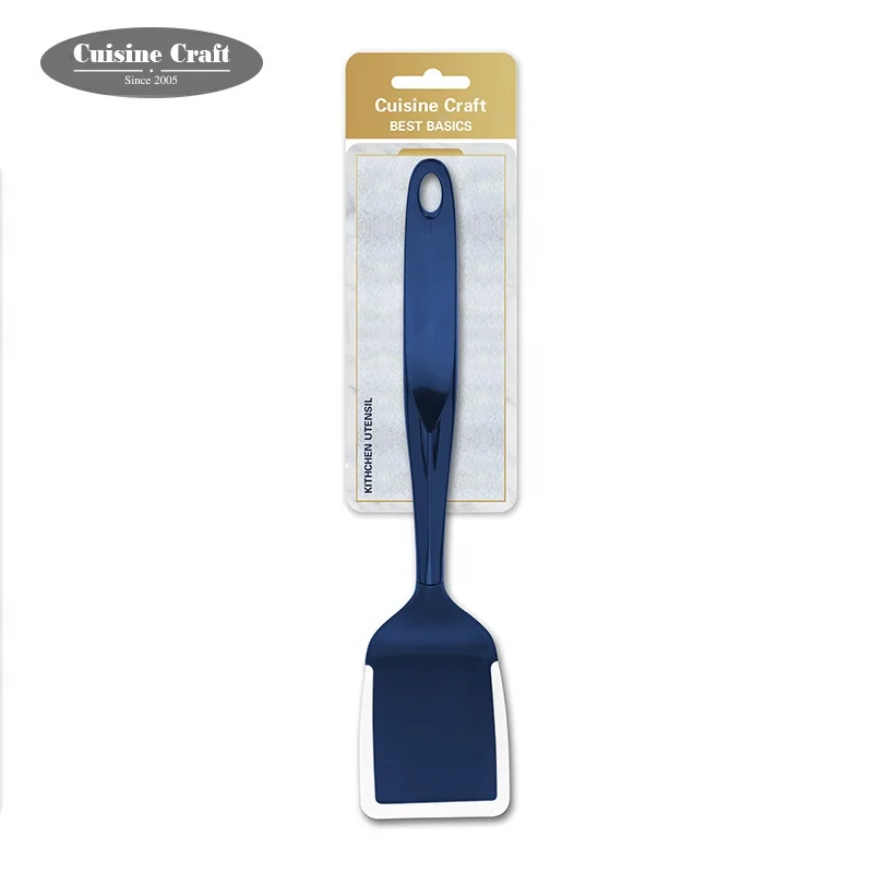 Best selling New design heat resistant fish turner Nylon kitchen cooking slotted turner spatula with silicone edge