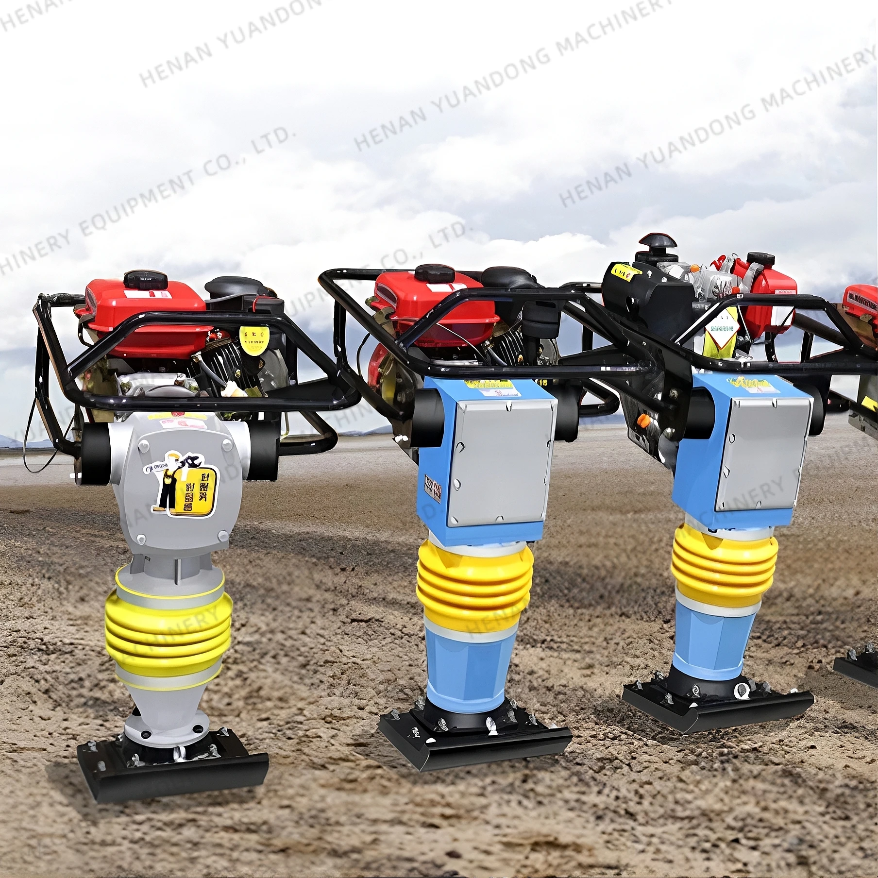 HCD-130 Factory Outlet Soil Compaction Rammer Gasoline Tamper Jumping Jack Wacker EPA Supported