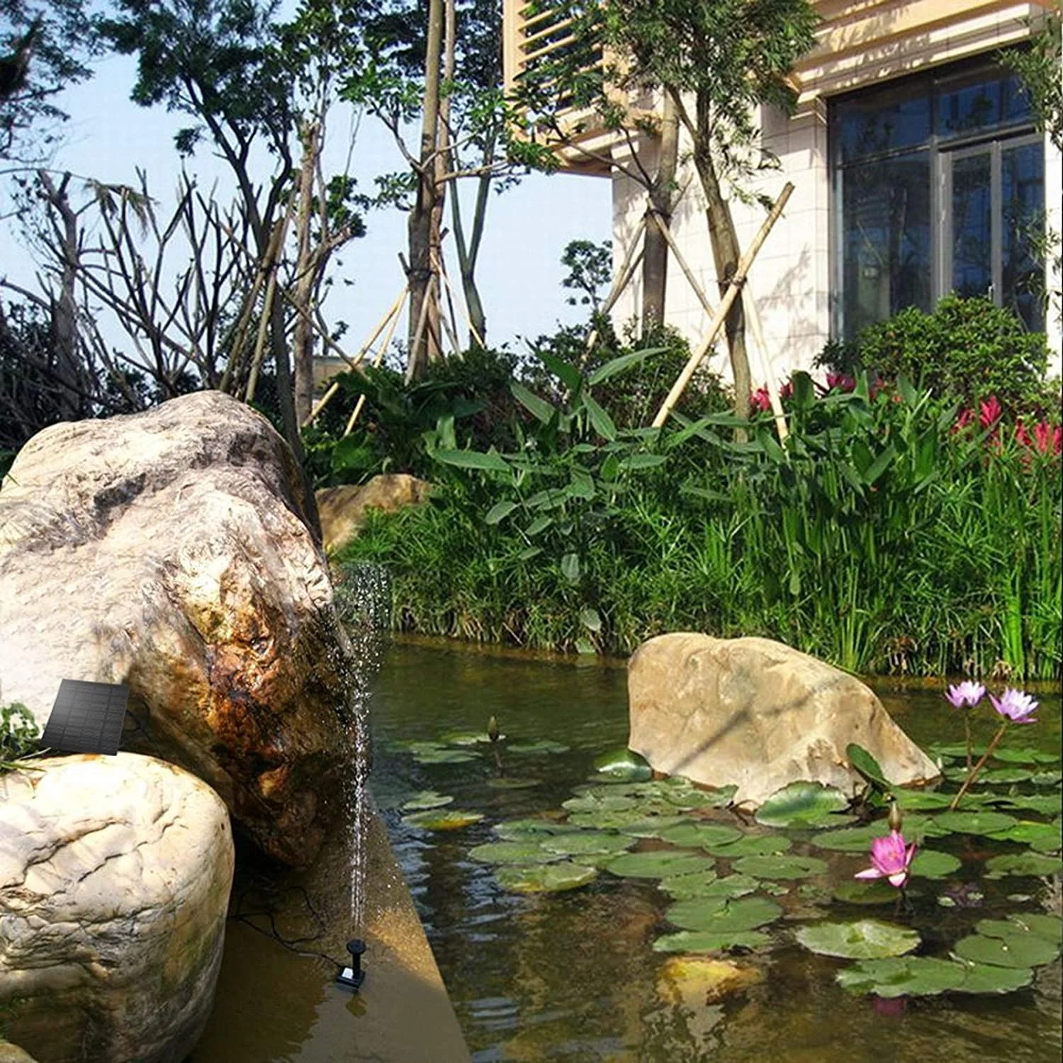 7 в 1 Вт 100 см л/ч DC комплект садового насоса на солнечной батарее, миниатюрный насос водяного фонтана для пруда на солнечной батарее