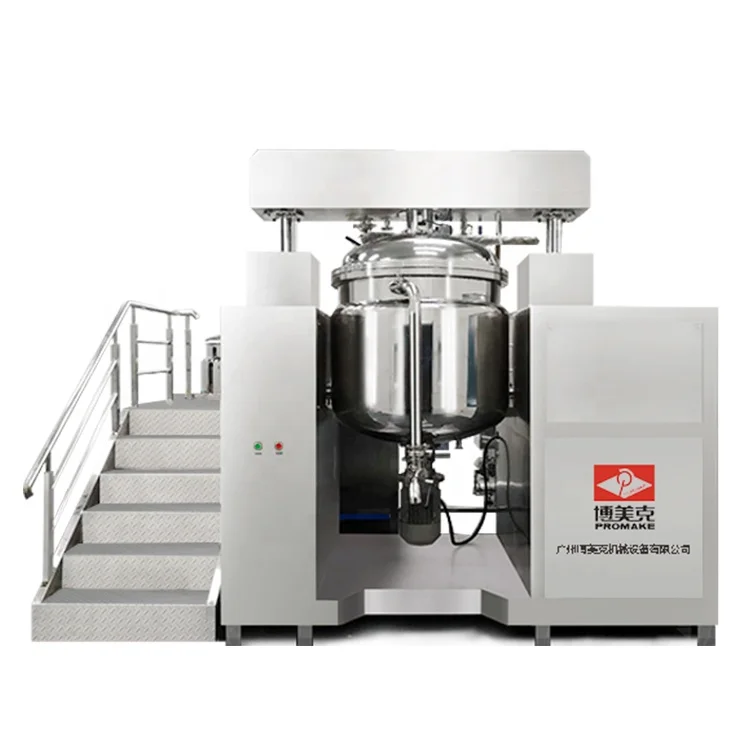 vacuum turbo homogenizer mixer cosmetic cream emulsifying equipment
