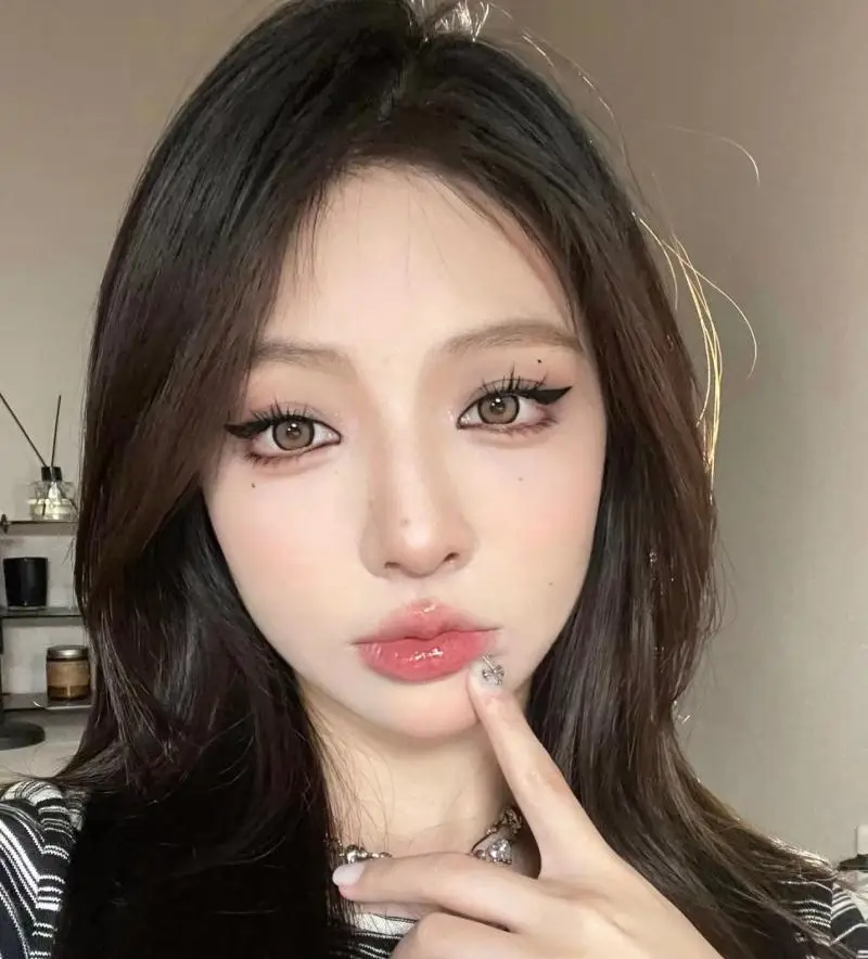 Sunnylens Fire hazel colored  contact lenses  eye contacts cosmetic lens lentes de contacto de color soflen  big size 14.2mm