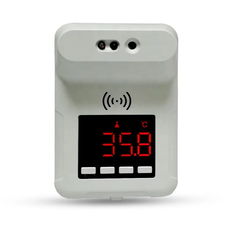 
K3PLUS cheap handsfree automatic mounted AI alarm multilingual temperature measuring wall thermometer 