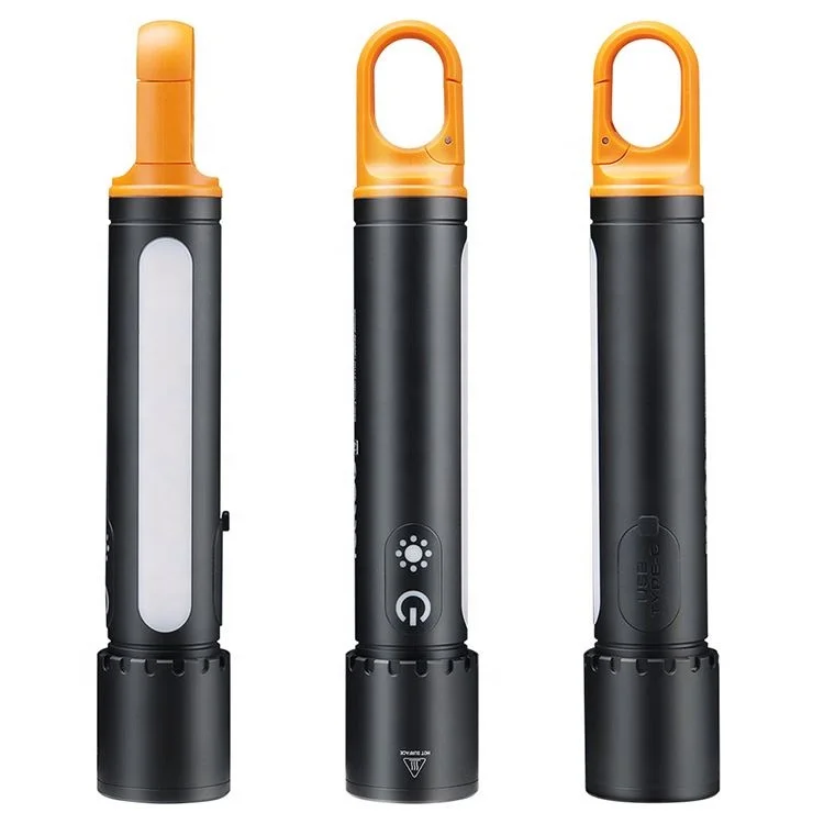 Shingel Camping Flashlight 3500mah 21700 Battery Rechargeable Side Flood Lamp LED Strong Lighting Outdoor Hanging Flash Light