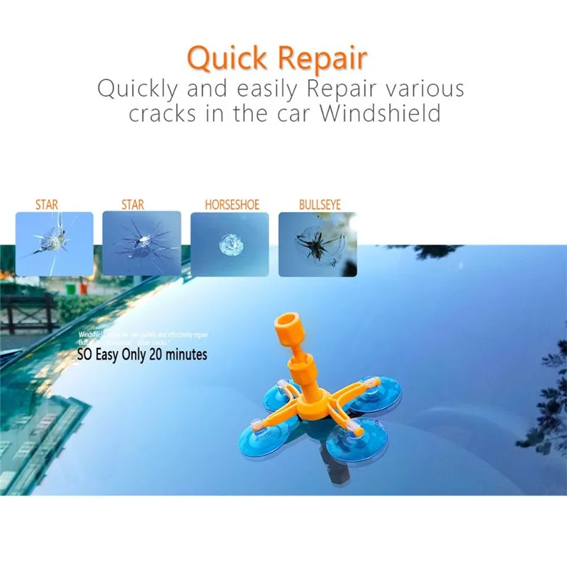 Windshield Repair Kit Car Window Glass Scratch Crack Restore Repair Tool Car Window Screen Polishing Car Styling
