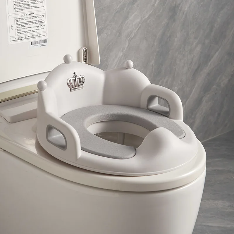 New Crown Design Baby Potty Training Seat With Handle Kids Toilet Seat Reducer Child Portable Toilet Seat Potty Trainer