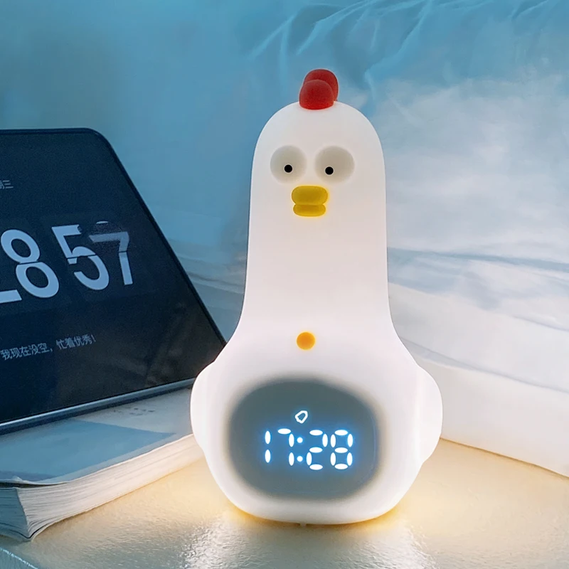 Wholesale Lovely Cartoon Chicken Egg Shaped Analog Quartz Alarm Clock