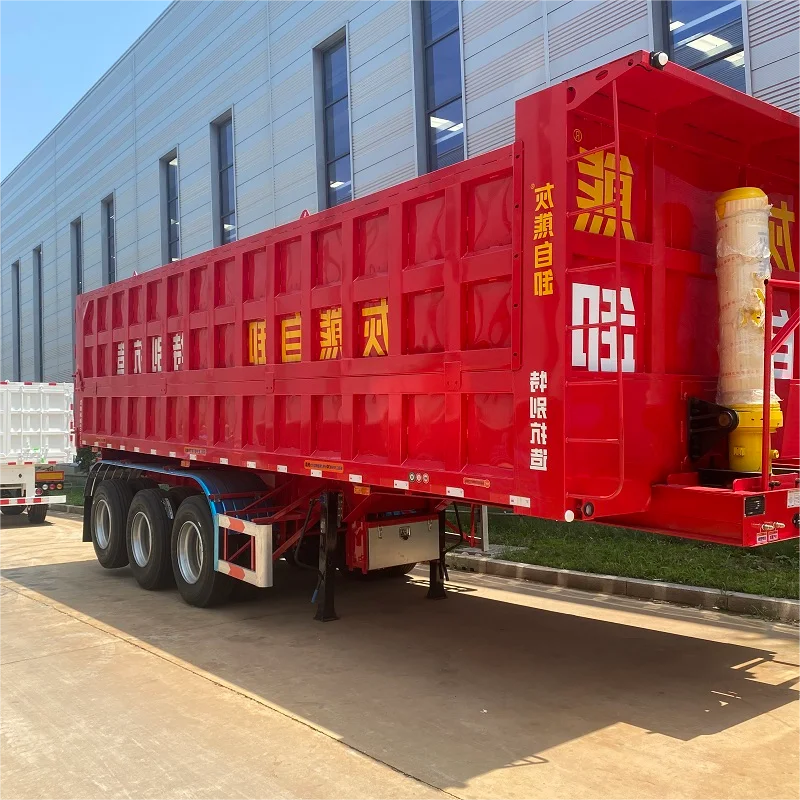 Vehicle Master aluminium tipper 80ton tri-axle end dump semi trailer 40ft dump semi- trailer 30m3 dumper semitrailer