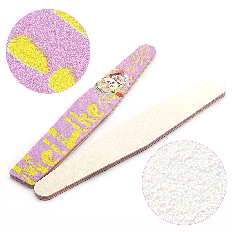 Manicure bulk supplies double sided square diamond 80/80 washable emery board 100/180 nail file professional