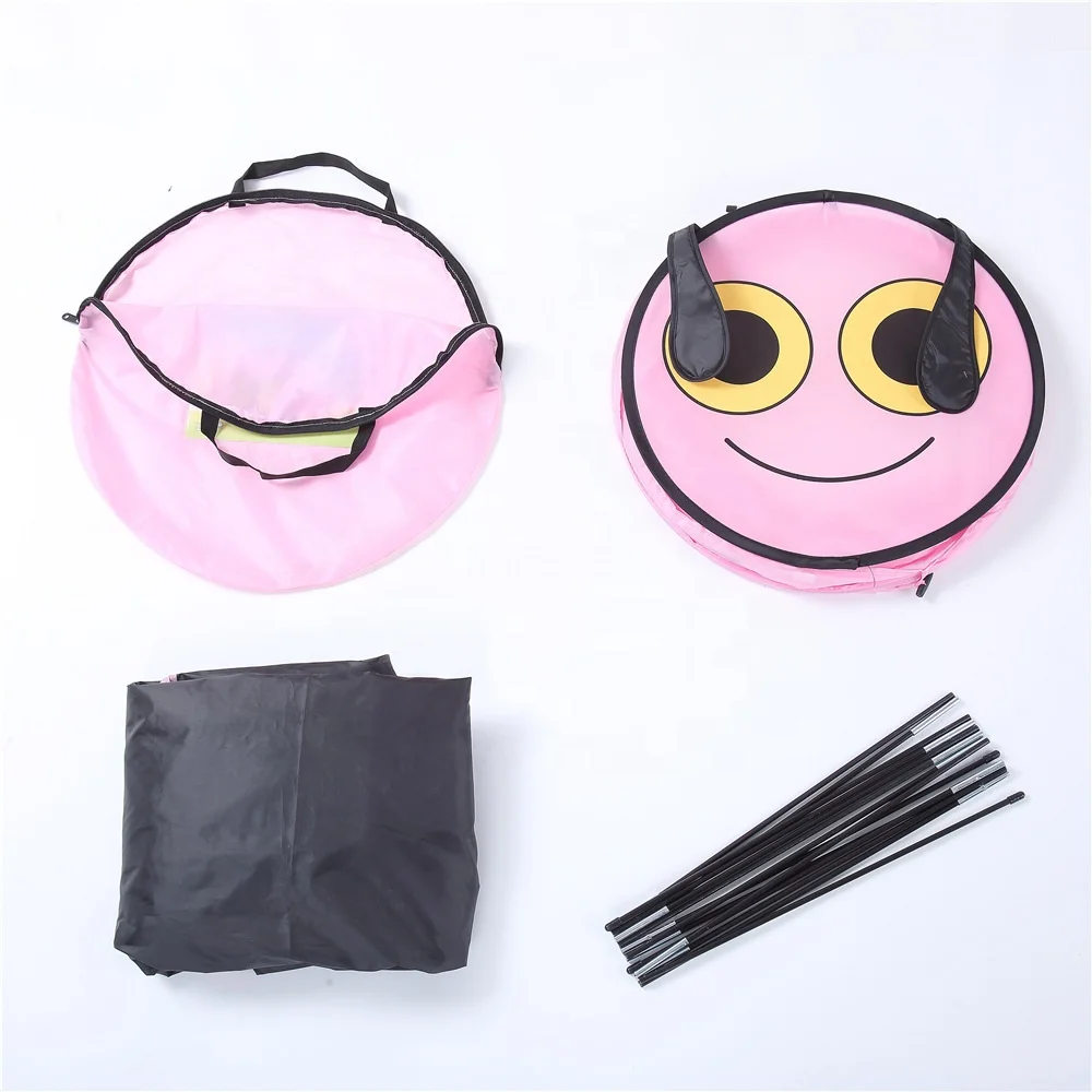 New Style Pink Butterfly Pattern funny mini children kids play tent Set with Short crawl Tunnel,Dome Tent