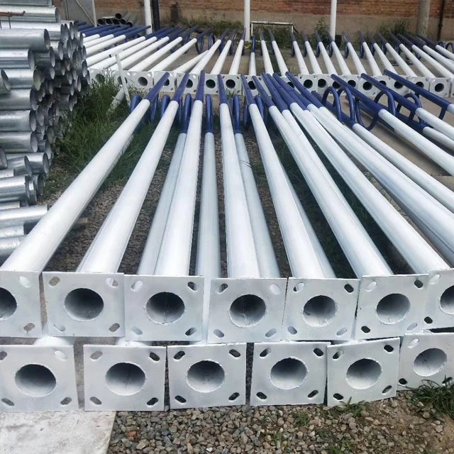 6 meter 10ft Galvanized Carbon Decorative Outdoor Garden Street Lighting Pole Price